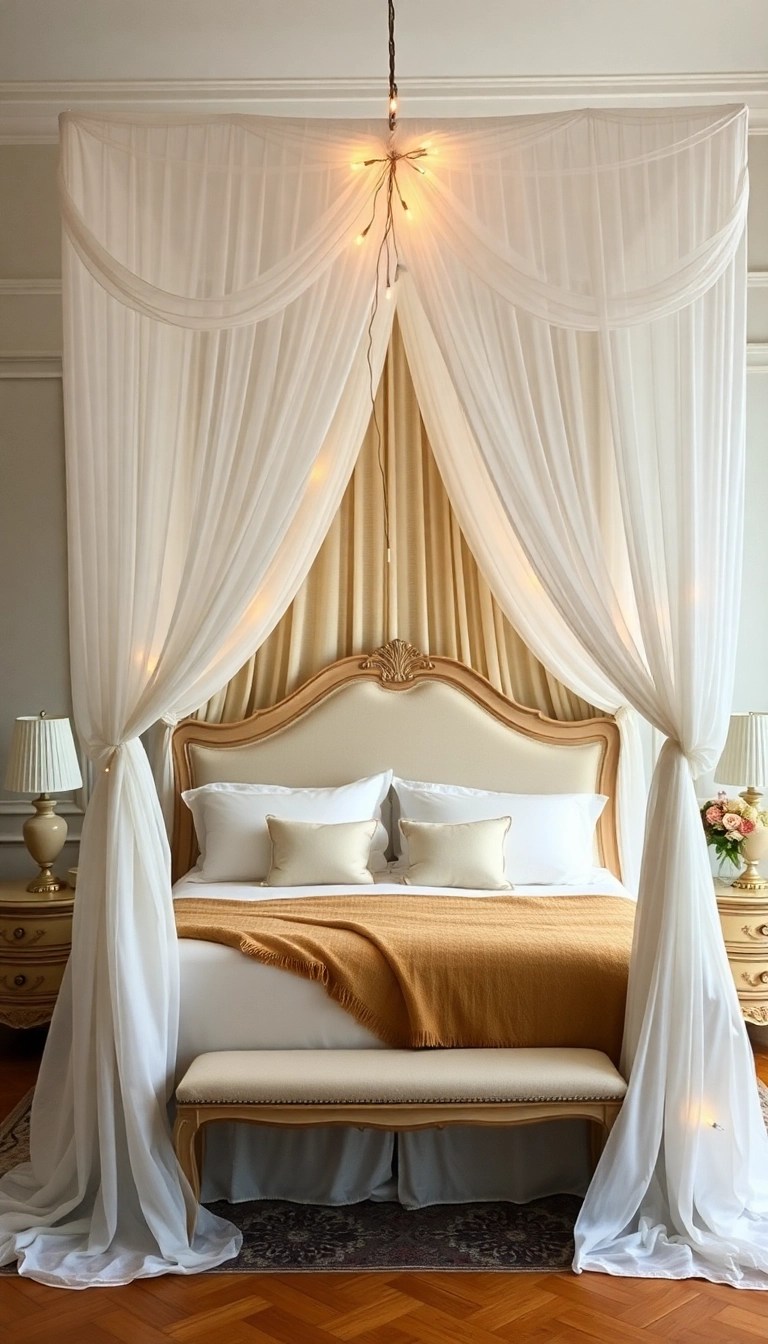 18 Bedroom Decor Transformations That'll Make You Feel Like Royalty (#3 Will Blow Your Mind!) - 1. Opulent Canopy Beds
